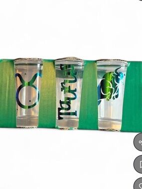 Customizable set of 3 shot glasses